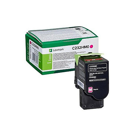 Oryginalny Toner Magenta Lexmark C2325 (C232HM0) - 1