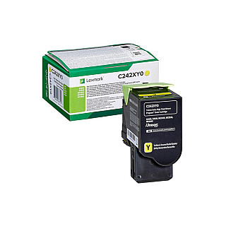 Оригінальний тонер Yellow Lexmark C2425 (C242XY0 )