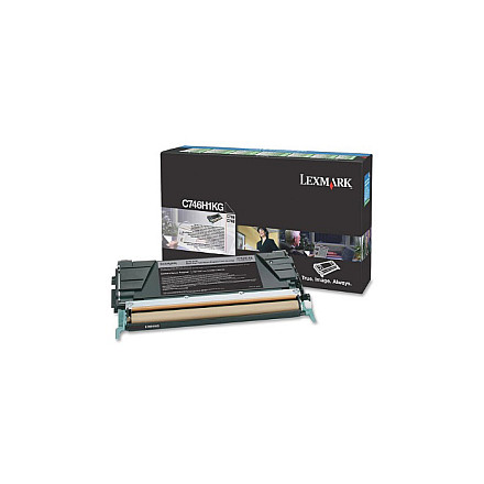 Oryginalny Toner Black Lexmark C746, C748 (C746H1KG) - 1