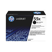 Оригінальний тонер чорний HP LaserJet P3015 (55X CE255X)
