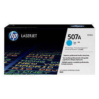 Оригінальний тонер Cyan HP LaserJet Enterprise 500 Color M551, M575, Pro 500 M570 (507A CE401A)
