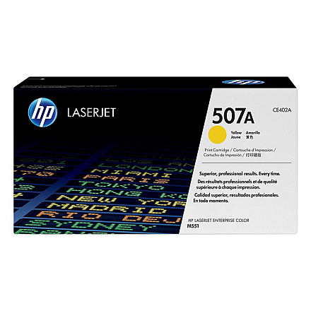 Оригінальний тонер Yellow HP LaserJet Enterprise 500 Color M551, M575, Pro 500 M570 (507A CE402A) - 1