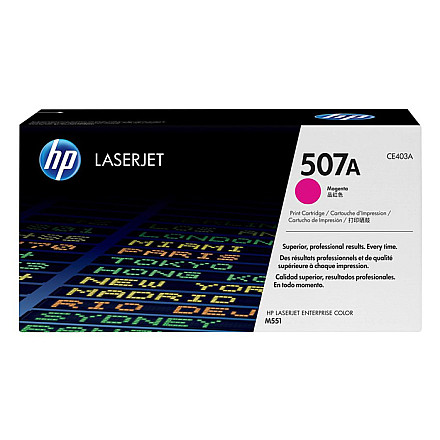 Oryginalny Toner Magenta HP LaserJet Enterprise 500 Color M551, M575, Pro 500 M570 (507A CE403A) - 1