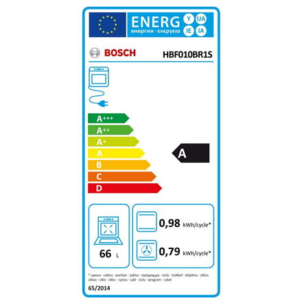 Bosch HBF010BR1S Piekarnik 66 L - 5
