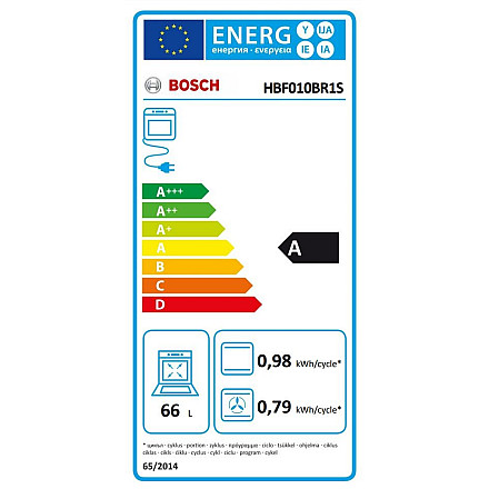 Bosch HBF010BR1S Piekarnik 66 L - 10