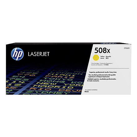 Oryginalny Toner Yellow HP Color LaserJet Enterprise M552 (508X CF362X) - 1