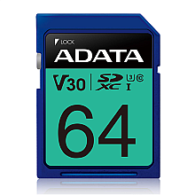 ADATA | Premier Pro | UHS-I | 64 GB | SDXC | Памʼять flash klasy 10