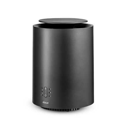 Duux | Threesixty Smart Fan + Heater Gen2 | 1800 W | Liczba poziomów mocy | Odpowiedni do pomieszczeń do m³ | Odpowiedni do pomieszczeń do 30 m² | Pojemność zbiornika wody L | Szary | Wydajność nawilż - 3