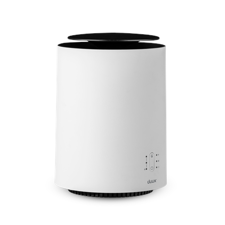 Duux | Threesixty Smart Fan + Heater Gen2 | 1800 W | Liczba poziomów mocy | Odpowiedni do pomieszczeń do m³ | Odpowiedni do pomieszczeń do 30 m² | Pojemność zbiornika wody L | Biały | Wydajność nawilż - 2