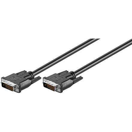 Goobay | Kabel DVI | Męski | 24+1 pin cyfrowy DVI | Męski | 24+1 pin cyfrowy DVI | 1,8 m | Czarny - 1