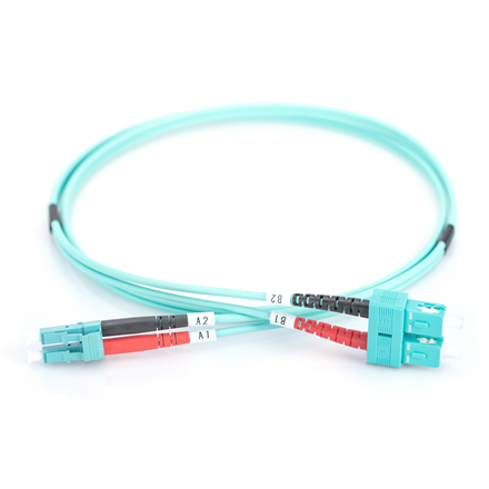 Digitus | Kabel krosowy | Światłowód | Męski | SC wielomodowy | Męski | LC wielomodowy | Niebieski | 2 m - 4