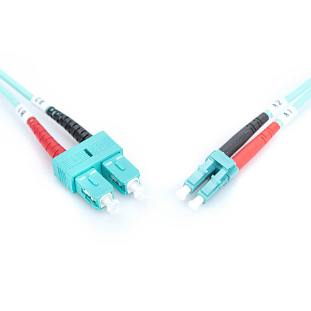 Digitus | Kabel krosowy | Światłowód | Męski | SC wielomodowy | Męski | LC wielomodowy | Niebieski | 2 m - 7