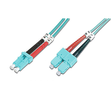 Digitus | Kabel krosowy | Światłowód | Męski | SC wielomodowy | Męski | LC wielomodowy | Niebieski | 2 m - 6