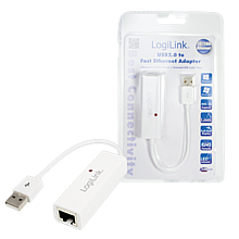 Адаптер мережевий Logilink | Fast Ethernet | USB 2.0 | Gwarancja 24 місяцьe