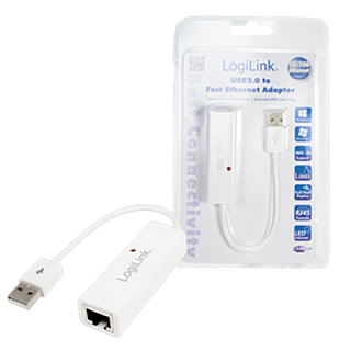 Адаптер мережевий Logilink | Fast Ethernet | USB 2.0 | Gwarancja 24 місяцьe