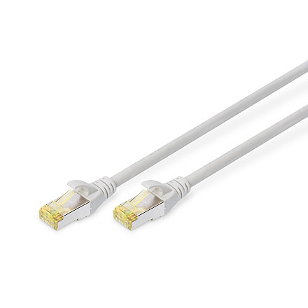 Digitus | CAT 6a | Kabel krosowy | Skrętka ekranowana (SFTP) | Męski | RJ-45 | Męski | RJ-45 | Szary | 1 m - 3