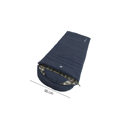 Outwell Camper Lux Sleeping Bag, Right Zipper, Blue - 7