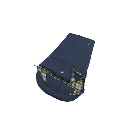 Outwell Camper Lux Sleeping Bag, Right Zipper, Blue - 1