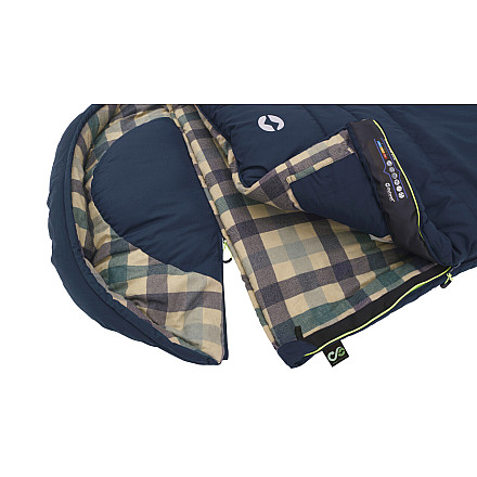 Outwell Camper Lux Sleeping Bag, Right Zipper, Blue - 3
