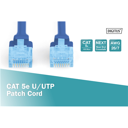Digitus CAT 5e Кросс-кабель Неекранована скручена пара (UTP) - 2