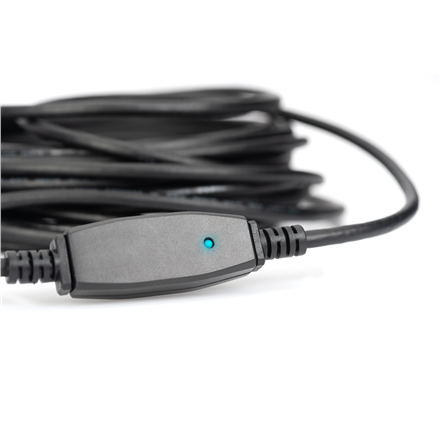 Digitus | Przedłużacz USB | Żeńskie | 9-pinowe USB typu A | Męskie | Czarne | 9-pinowe USB typu A | 10 m - 2