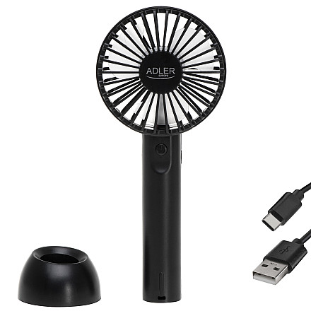 Adler Mini USB Fan AD 7338 Desk fan Black - 3