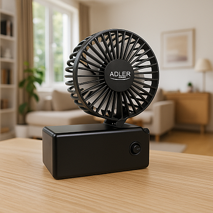 Adler Foldable mini fan AD 7336 Desk fan Black - 5