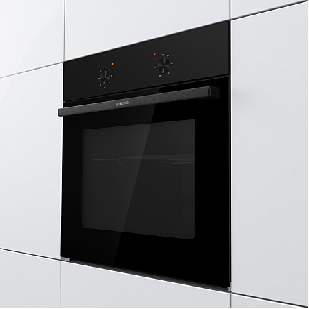 Gorenje Oven | BO6615E01B | 60 L | Electric | EnamelClean | Push pull buttons | Height 59.5 cm | Width 59.5 cm | Stainless steel - 3