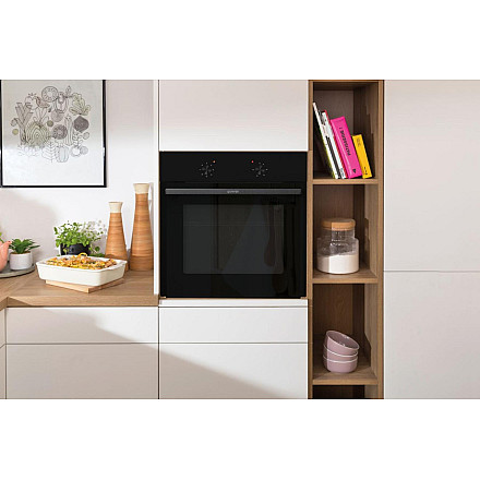 Gorenje Oven | BO6615E01B | 60 L | Electric | EnamelClean | Push pull buttons | Height 59.5 cm | Width 59.5 cm | Stainless steel - 8