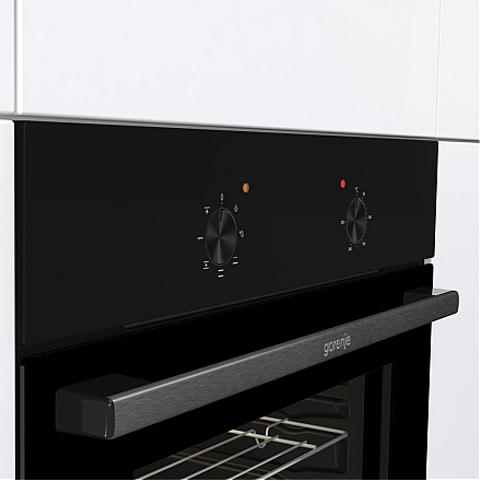 Gorenje Oven | BO6615E01B | 60 L | Electric | EnamelClean | Push pull buttons | Height 59.5 cm | Width 59.5 cm | Stainless steel - 7