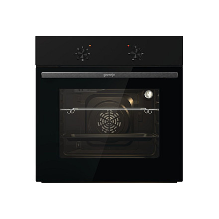 Gorenje Oven | BO6615E01B | 60 L | Electric | EnamelClean | Push pull buttons | Height 59.5 cm | Width 59.5 cm | Stainless steel - 1