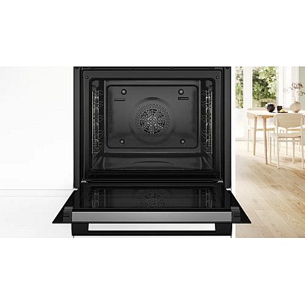 Bosch Oven | HBA272BB3 | 71 L | Electric | Pyrolysis/Hydrolytic | Touch control | Height 59.5 cm | Width 59.4 cm | Black - 3