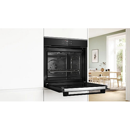 Bosch Oven | HBA272BB3 | 71 L | Electric | Pyrolysis/Hydrolytic | Touch control | Height 59.5 cm | Width 59.4 cm | Black - 4