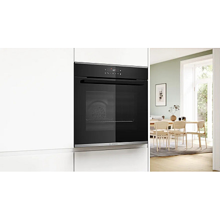 Bosch Oven | HBA272BB3 | 71 L | Electric | Pyrolysis/Hydrolytic | Touch control | Height 59.5 cm | Width 59.4 cm | Black - 5