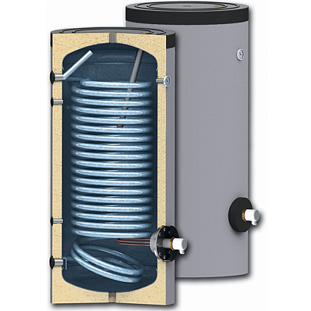 Sunsystem SWPN200 | Enameled Water Heater 200L with Heat Exchanger 1.9 m - 2