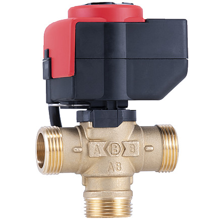Barberi Three-way flow distribution valve DN 25 with e-drive - 1