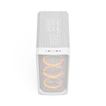 Fractal Design Meshify 3 | White RGB TG Clear Tint | Mid-Tower | Power supply included No | ATX - 6