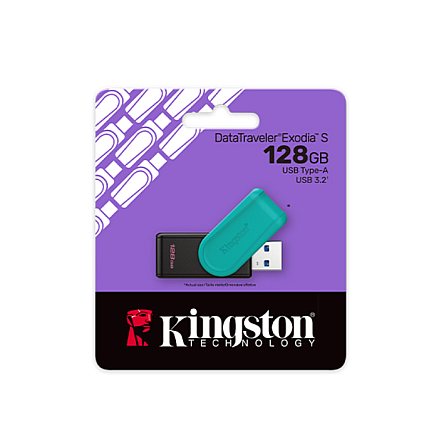 Kingston USB Flash Drive DataTraveler Exodia S 128 GB USB 3.2 Gen 1 - 3