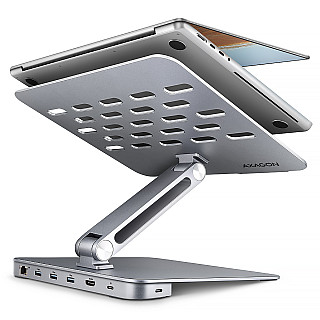 Podstawka AXAGON HMC-STND dla laptopów 10"-16" i huba USB 5Gbps, 3x USB-A, HDMI 4K/60Hz, RJ-45 | AXAGON