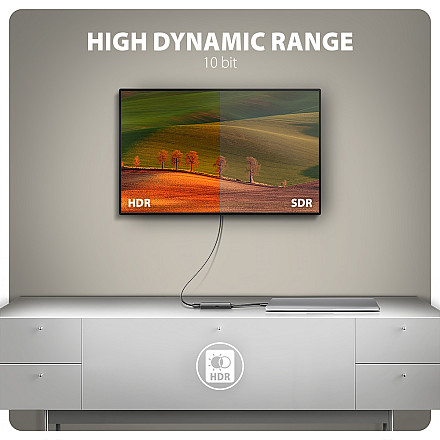 Адаптер AXAGON RVC-HI8KPD USB-C -> HDMI 2.1, 8K/60Hz, 4K/144Hz, HDR10+, PD 100W | AXAGON - 3
