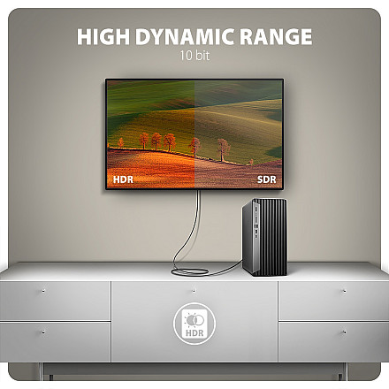 AXAGON RVD-HI20C2 Кабель DisplayPort -> HDMI 2.0b 1,8 m, 4K/60Hz | AXAGON - 3