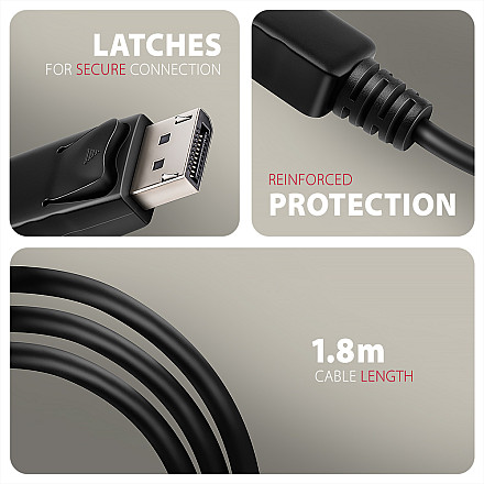 AXAGON RVD-HI20C2 Кабель DisplayPort -> HDMI 2.0b 1,8 m, 4K/60Hz | AXAGON - 4
