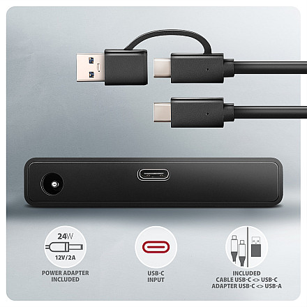 Адаптер AXAGON ADSA-FPX USB-C 10Gbps - SATA 6G 2,5
