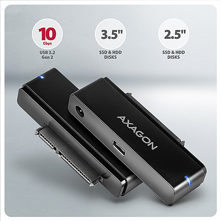 Адаптер AXAGON ADSA-FPX USB-C 10Gbps - SATA 6G 2,5