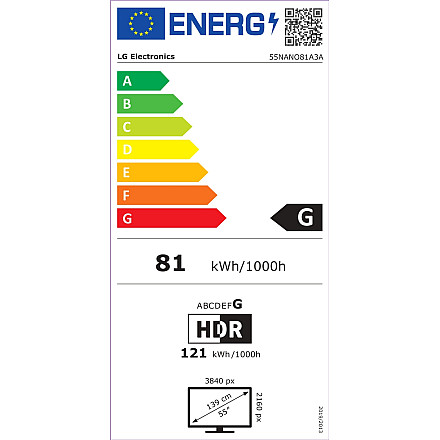 LG 55NANO81A3A | 55 | Smart TV | webOS 25 | UHD - 8