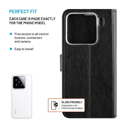 Fixed Opus | Book Case | Xiaomi | 15 | Leather | Black - 3