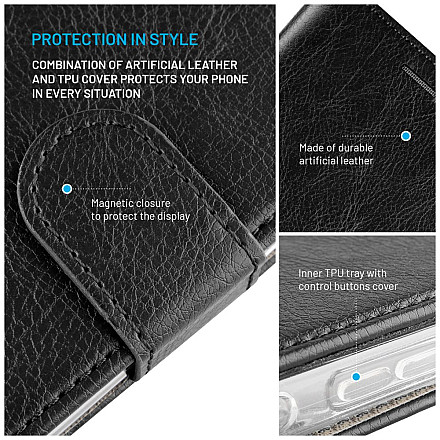Fixed Opus | Book Case | Xiaomi | 15 | Leather | Black - 5