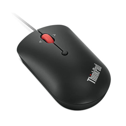 Lenovo | ThinkPad USB-C Wired Compact Mouse | USB-C | Raven black - 1