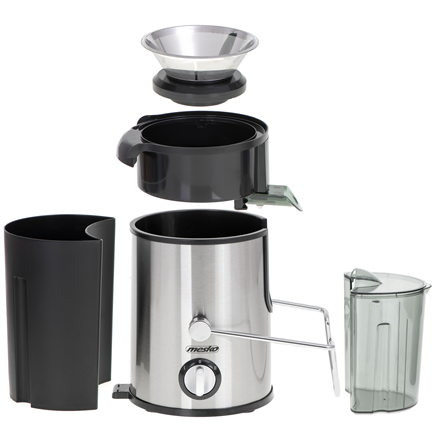 Mesko | Sokowirówka | MS 4126b | Typ Sokowirówka | Stal nierdzewna | 600 W | Liczba prędkości 3 - 4