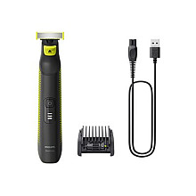Philips OneBlade Pro Face and Body QP6506/15, 5-in-1 Adjustable comb, Wet and Dry use, LED digital display | Philips
